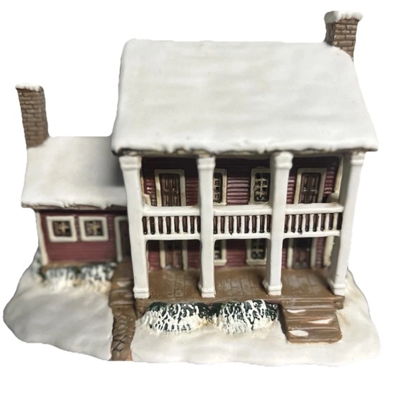 Christmas Village Tudor Style Shop House - Holiday Decor